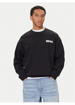 HUGO Bluza Nyrocrew 50549778 Czarny Loose Fit ze sklepu MODIVO w kategorii Bluzy męskie - zdjęcie 186031550