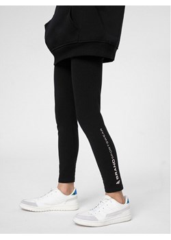 4F Legginsy 4FJSS23TTIGF039 Czarny Slim Fit ze sklepu MODIVO w kategorii Spodnie dziewczęce - zdjęcie 186031584