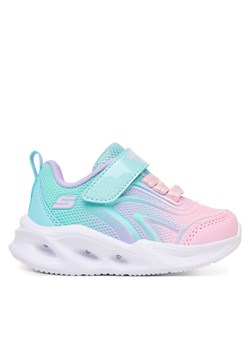 Skechers Sneakersy Sola Glow 303713N AQMT Niebieski ze sklepu MODIVO w kategorii Buty sportowe dziecięce - zdjęcie 186031600