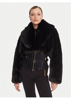 Elisabetta Franchi Futro GB-05A-57E2-V980 Czarny Regular Fit ze sklepu MODIVO w kategorii Futra damskie - zdjęcie 186031654
