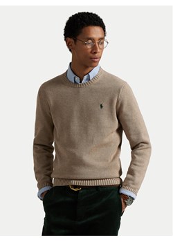 Polo Ralph Lauren Sweter 710810846036 Beżowy Regular Fit ze sklepu MODIVO w kategorii Swetry męskie - zdjęcie 186031723