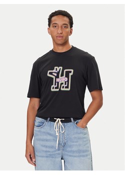HUGO T-Shirt Nedirix 50549162 Czarny Regular Fit ze sklepu MODIVO w kategorii T-shirty męskie - zdjęcie 186031761
