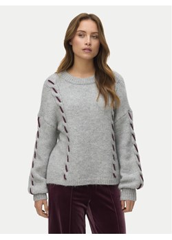 Vero Moda Sweter Ilina 10334866 Szary Loose Fit ze sklepu MODIVO w kategorii Swetry damskie - zdjęcie 186031893