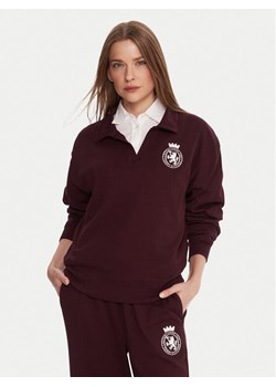 Tommy Hilfiger Bluza UW0UW06078 Bordowy Regular Fit ze sklepu MODIVO w kategorii Bluzy damskie - zdjęcie 186031924