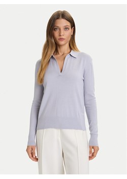 Calvin Klein Sweter LV044A305G Błękitny Regular Fit ze sklepu MODIVO w kategorii Swetry damskie - zdjęcie 186031931