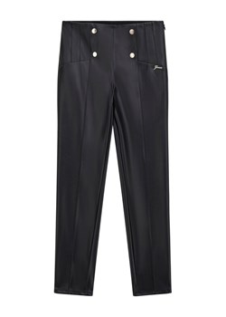 Guess Spodnie z imitacji skóry J5BB00 WFV60 Czarny Slim Fit ze sklepu MODIVO w kategorii Spodnie dziewczęce - zdjęcie 186032050