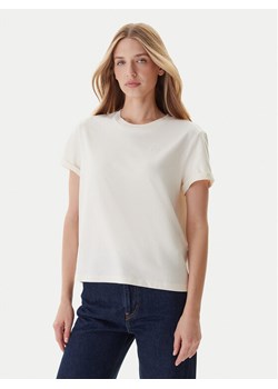 Mustang T-Shirt Monroe 1016755 Écru Relaxed Fit ze sklepu MODIVO w kategorii Bluzki damskie - zdjęcie 186032161