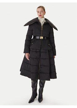 Elisabetta Franchi Płaszcz zimowy PI-86Z-56E2-V790 Czarny Regular Fit ze sklepu MODIVO w kategorii Płaszcze damskie - zdjęcie 186032204