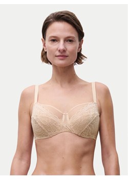 Chantelle Biustonosz z fiszbiną Floral Touch C94210 Beżowy ze sklepu MODIVO w kategorii Biustonosze - zdjęcie 186032241