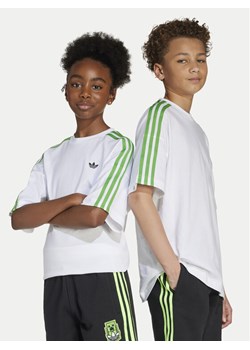 adidas T-Shirt Minecraft JW7750 Biały Loose Fit ze sklepu MODIVO w kategorii Bluzki dziewczęce - zdjęcie 186032290