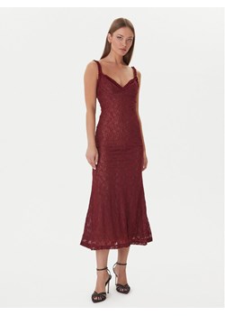 Bardot Sukienka koktajlowa Alegra Stretch Lace 59964DB Bordowy Regular Fit ze sklepu MODIVO w kategorii Sukienki - zdjęcie 186032304