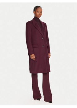 BOSS Płaszcz wełniany Classin 50548371 Fioletowy Regular Fit ze sklepu MODIVO w kategorii Płaszcze damskie - zdjęcie 186032331