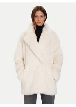 Eleh Futro Bianco Panna EFW250385 Écru Regular Fit ze sklepu MODIVO w kategorii Futra damskie - zdjęcie 186032423