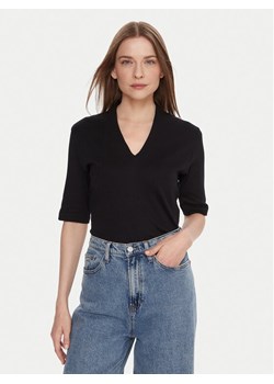 United Colors Of Benetton Bluzka 3GA2D400U Czarny Slim Fit ze sklepu MODIVO w kategorii Bluzki damskie - zdjęcie 186032454