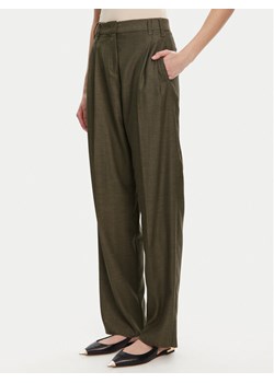 Marella Spodnie materiałowe Hull 2523136161 Khaki Loose Fit ze sklepu MODIVO w kategorii Spodnie damskie - zdjęcie 186032513