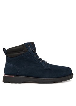 Tommy Hilfiger Trzewiki Corporate W FM0FM05605 Granatowy ze sklepu MODIVO w kategorii Buty zimowe męskie - zdjęcie 186032652