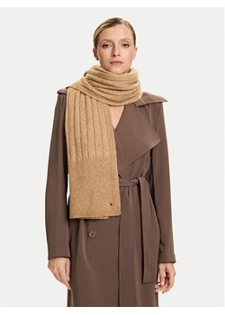 Tommy Hilfiger Szalik Flag Fluffy AW0AW17787 Beżowy ze sklepu MODIVO w kategorii Szaliki i chusty damskie - zdjęcie 186032751