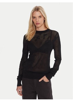 G-Star Raw Sweter Pointelle D27724-B754 Czarny Regular Fit ze sklepu MODIVO w kategorii Swetry damskie - zdjęcie 186032814