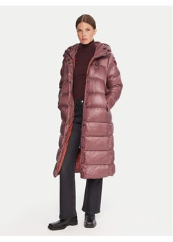 Blauer Płaszcz zimowy 25WBLDK02073 Bordowy Regular Fit ze sklepu MODIVO w kategorii Płaszcze damskie - zdjęcie 186032853