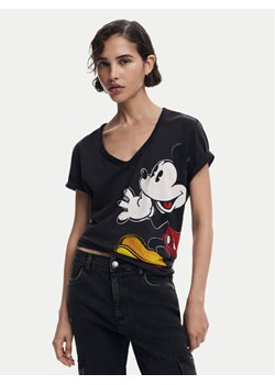 Desigual T-Shirt Mickey Joker 25SWTKAG Czarny Regular Fit ze sklepu MODIVO w kategorii Bluzki damskie - zdjęcie 186032872