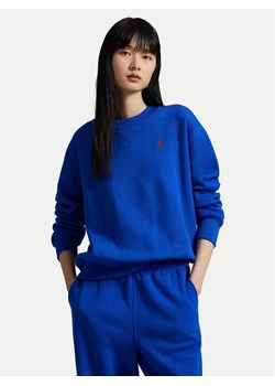 Polo Ralph Lauren Bluza 211971697005 Niebieski Relaxed Fit ze sklepu MODIVO w kategorii Bluzy damskie - zdjęcie 186032873