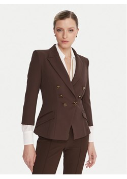 Elisabetta Franchi Marynarka GI-174-56E2-V660 Brązowy Regular Fit ze sklepu MODIVO w kategorii Marynarki damskie - zdjęcie 186032900