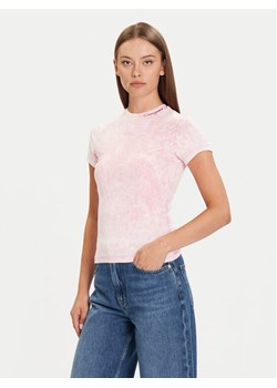 Tommy Jeans T-Shirt DW0DW21531 Różowy Slim Fit ze sklepu MODIVO w kategorii Bluzki damskie - zdjęcie 186032941