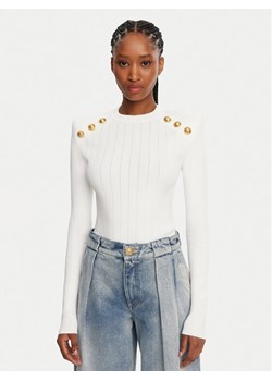 Balmain Sweter DF1KD001KB07 Biały Regular Fit ze sklepu MODIVO w kategorii Swetry damskie - zdjęcie 186033013