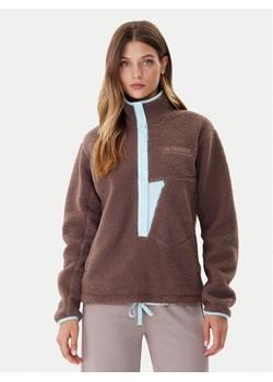 adidas Polar Terrex Xploric JN0931 Brązowy Regular Fit ze sklepu MODIVO w kategorii Bluzy damskie - zdjęcie 186033103