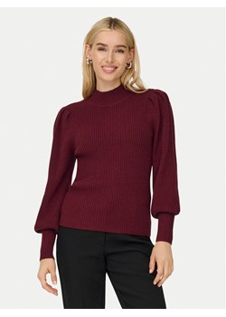 ONLY Sweter Katia 15232494 Bordowy Regular Fit ze sklepu MODIVO w kategorii Swetry damskie - zdjęcie 186033191