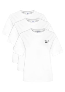 Reebok Komplet 3 t-shirtów RK25194CCW Biały Regular Fit ze sklepu MODIVO w kategorii Bluzki damskie - zdjęcie 186033310