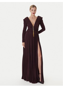 Elisabetta Franchi Sukienka wieczorowa AB-R40-57E2-V850 Bordowy Regular Fit ze sklepu MODIVO w kategorii Sukienki - zdjęcie 186033493