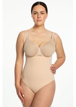 Body wyszczuplające Julimex 419 Seamless Body Open Bust beżowy ze sklepu kontri.pl w kategorii Body damskie - zdjęcie 186056662