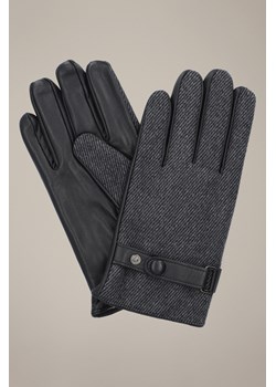 Rękawiczki Szare Skórzane z Wełną Touch Screen ze sklepu Lancerto S.A. w kategorii Rękawiczki męskie - zdjęcie 186056812