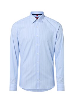 Finshley & Harding Koszula męska Mężczyźni Slim Fit Bawełna jasnoniebieski w paski ze sklepu vangraaf w kategorii Koszule męskie - zdjęcie 186057932
