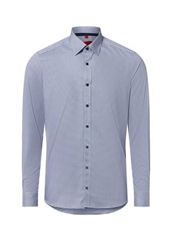Finshley & Harding Koszula męska Mężczyźni Slim Fit Bawełna granatowy w kratkę ze sklepu vangraaf w kategorii Koszule męskie - zdjęcie 186057933