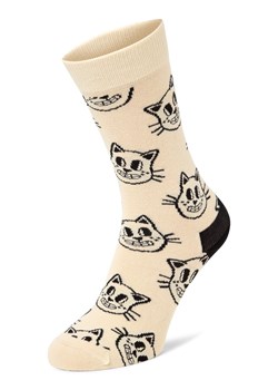 Happy Socks Skarpety Mężczyźni Bawełna piaskowy wzorzysty ze sklepu vangraaf w kategorii Skarpetki męskie - zdjęcie 186057954