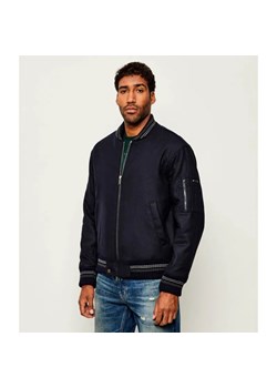 Iceberg Wełniana kurtka bomber | Regular Fit | z dodatkiem jedwabiu ze sklepu Gomez Fashion Store w kategorii Kurtki męskie - zdjęcie 186059024