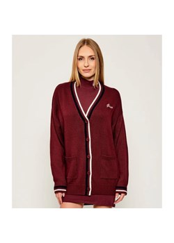 GUESS ACTIVE Kardigan SABINA | Oversize fit | z dodatkiem wełny ze sklepu Gomez Fashion Store w kategorii Swetry damskie - zdjęcie 186059193