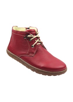 Wygodne, wełniane botki damskie BareFoot - Helios Komfort 501P, czerwone ze sklepu ulubioneobuwie w kategorii Botki - zdjęcie 186068091
