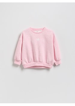 Reserved - Bluza z haftem - różowy ze sklepu Reserved w kategorii Bluzy dziewczęce - zdjęcie 186069154