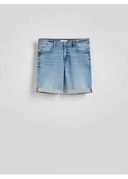 Reserved - Jeansowe szorty slim fit - niebieski ze sklepu Reserved w kategorii Spodenki męskie - zdjęcie 186069770
