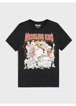 Sinsay - Bawełniana koszulka z nadrukiem Scooby-Doo - czarny ze sklepu Sinsay w kategorii T-shirty chłopięce - zdjęcie 186081682