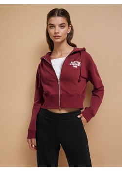 Sinsay - Rozpinana bluza z kapturem - fioletowy ze sklepu Sinsay w kategorii Bluzy damskie - zdjęcie 186081703