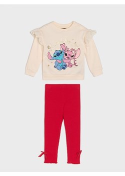 Sinsay - Komplet: bluza i spodnie z motywem zimowym Stitch - kremowy ze sklepu Sinsay w kategorii Komplety dziewczęce - zdjęcie 186081910