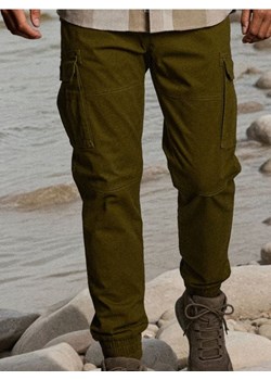 Sinsay - Spodnie cargo - khaki ze sklepu Sinsay w kategorii Spodnie męskie - zdjęcie 186082124