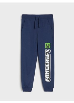 Sinsay - Spodnie jogger Minecraft - granatowy ze sklepu Sinsay w kategorii Spodnie chłopięce - zdjęcie 186082190