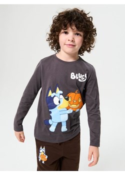 Sinsay - Bawełniana koszulka z nadrukiem Bluey - szary ze sklepu Sinsay w kategorii T-shirty chłopięce - zdjęcie 186082233