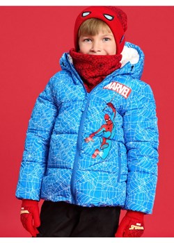 Sinsay - Kurtka puffer z nadrukiem Spiderman - niebieski ze sklepu Sinsay w kategorii Kurtki chłopięce - zdjęcie 186082293