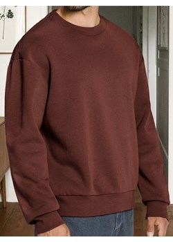 Sinsay - Bluza basic comfort fit - czerwony ze sklepu Sinsay w kategorii Bluzy męskie - zdjęcie 186082324